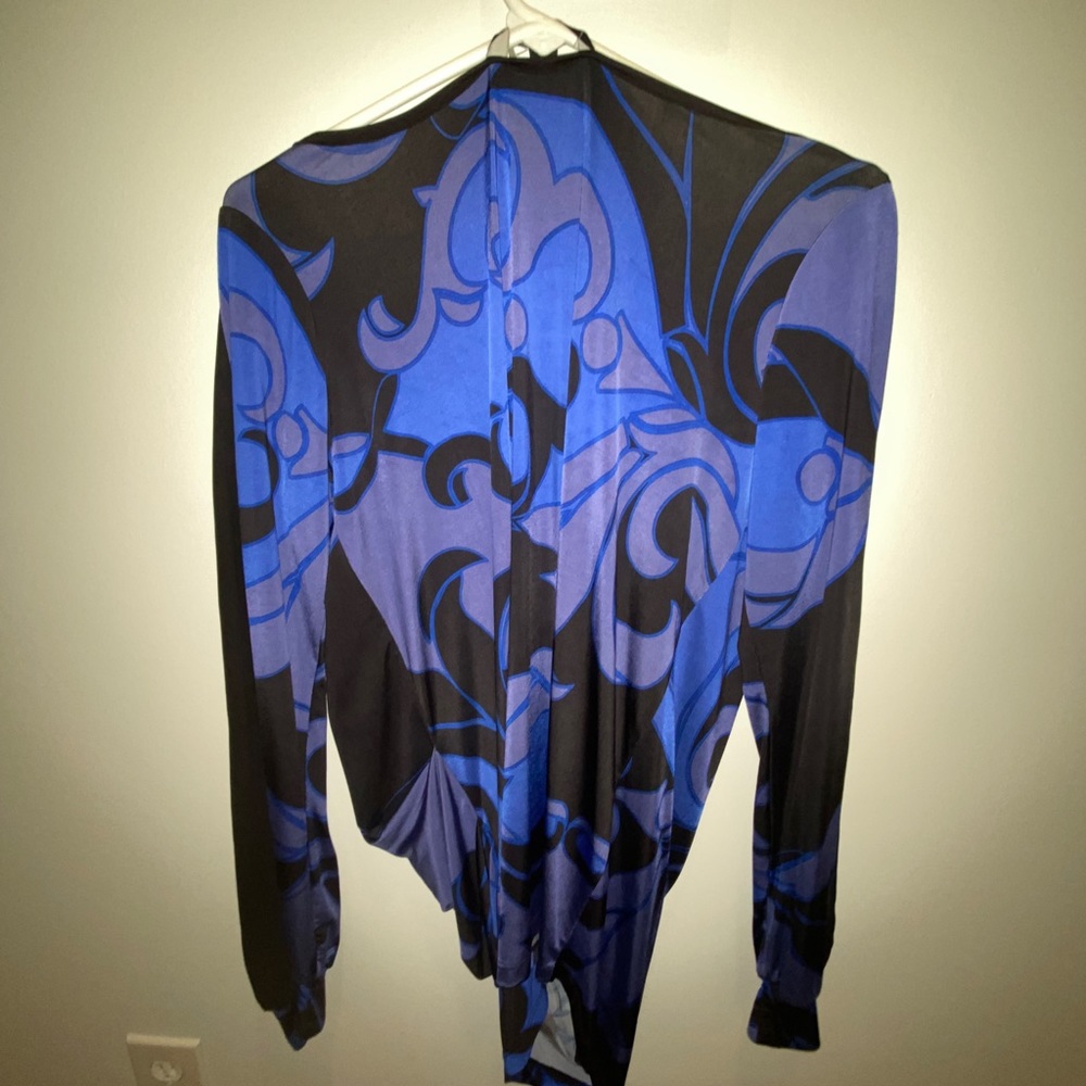 Blue Long Sleeve Top